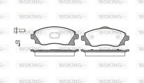 Woking P6743.02 - Гальмівні колодки, дискові гальма autozip.com.ua