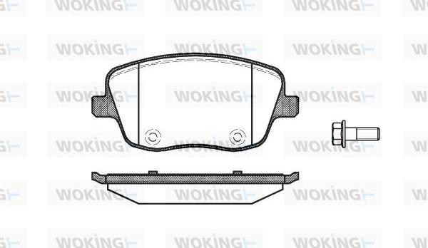 Woking P6753.00 - Гальмівні колодки, дискові гальма autozip.com.ua