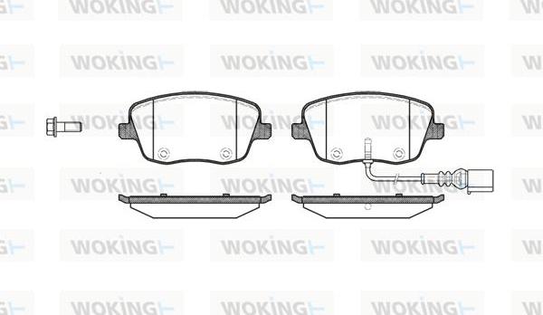 Woking P6753.01 - Гальмівні колодки, дискові гальма autozip.com.ua