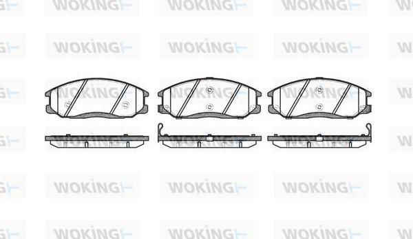 Woking P6713.02 - Гальмівні колодки, дискові гальма autozip.com.ua