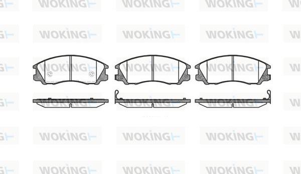 Woking P6713.32 - Гальмівні колодки, дискові гальма autozip.com.ua