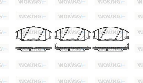 Woking P6713.22 - Гальмівні колодки, дискові гальма autozip.com.ua