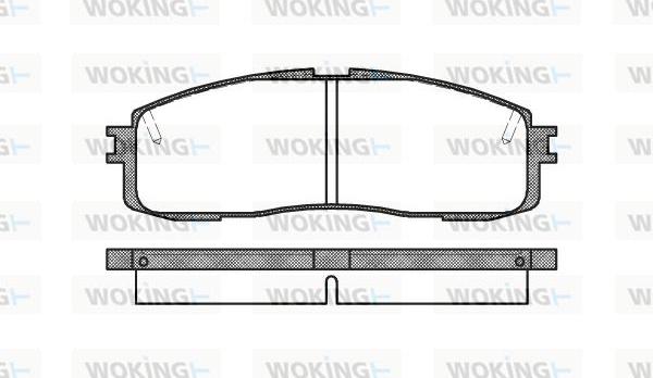 Woking P0993.10 - Гальмівні колодки, дискові гальма autozip.com.ua