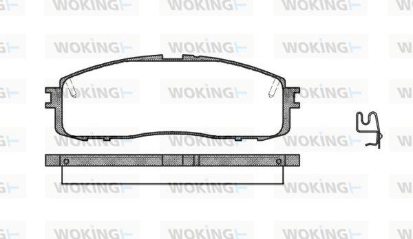 Woking P0993.34 - Гальмівні колодки, дискові гальма autozip.com.ua