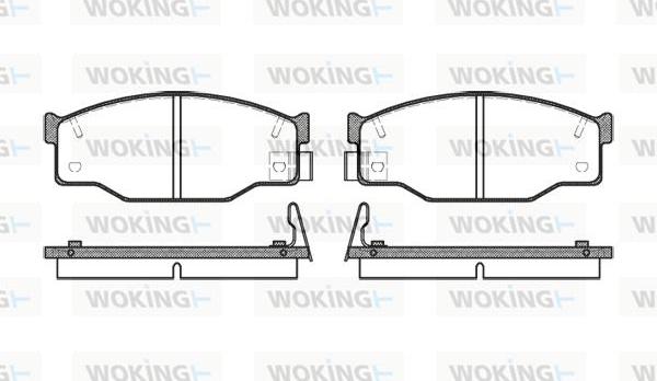 Woking P0953.14 - Гальмівні колодки, дискові гальма autozip.com.ua