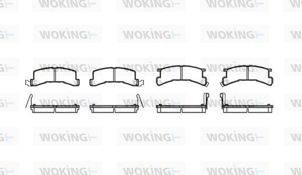 Woking P0963.04 - Гальмівні колодки, дискові гальма autozip.com.ua