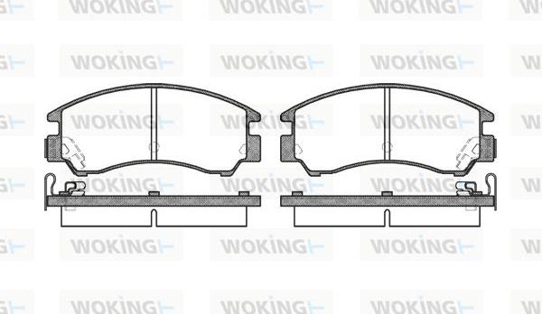 Woking P0913.04 - Гальмівні колодки, дискові гальма autozip.com.ua