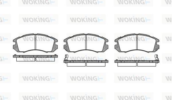 Woking P0913.12 - Гальмівні колодки, дискові гальма autozip.com.ua