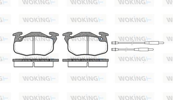 Woking P0923.44 - Гальмівні колодки, дискові гальма autozip.com.ua