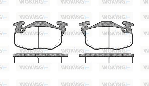 Woking P0923.10 - Гальмівні колодки, дискові гальма autozip.com.ua