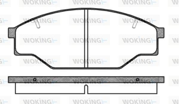 Woking P0973.10 - Гальмівні колодки, дискові гальма autozip.com.ua