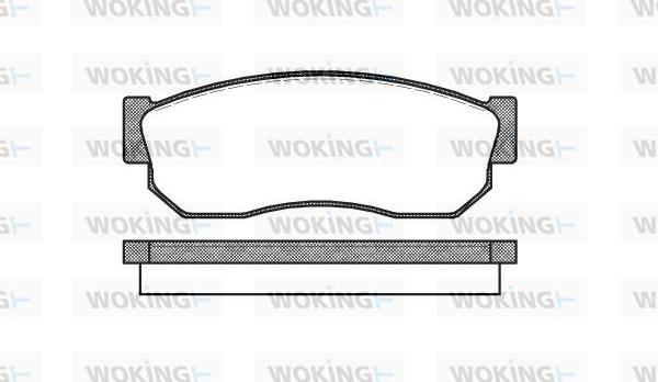 Woking P0493.10 - Гальмівні колодки, дискові гальма autozip.com.ua