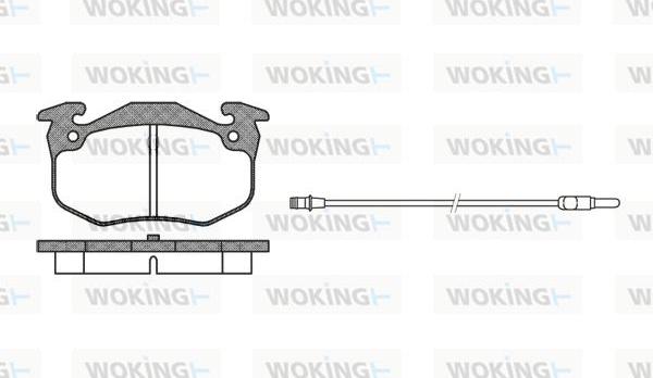 Woking P0443.92 - Гальмівні колодки, дискові гальма autozip.com.ua