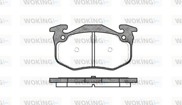 Woking P0443.06 - Гальмівні колодки, дискові гальма autozip.com.ua