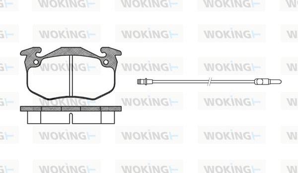 Woking P0443.12 - Гальмівні колодки, дискові гальма autozip.com.ua