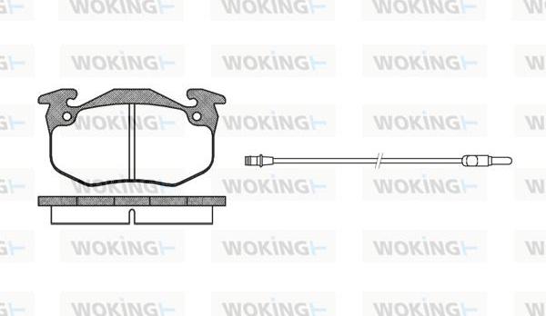 Woking P0443.32 - Гальмівні колодки, дискові гальма autozip.com.ua