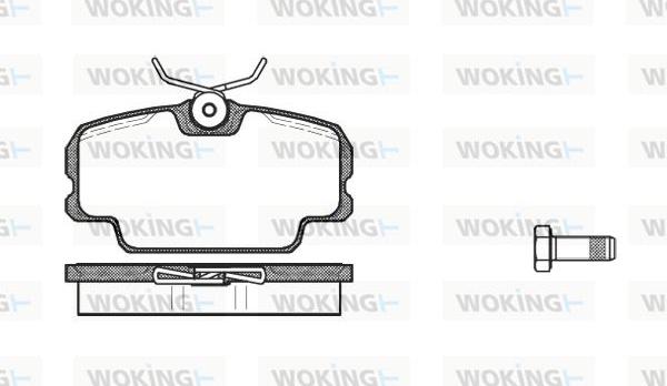 Woking P0453.00 - Гальмівні колодки, дискові гальма autozip.com.ua