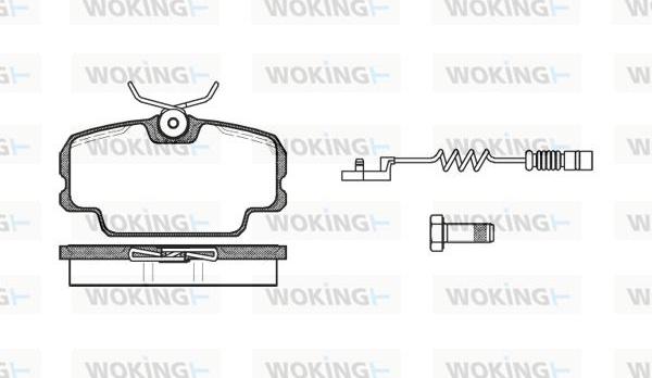 Woking P0453.02 - Гальмівні колодки, дискові гальма autozip.com.ua