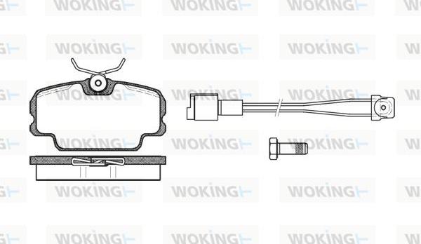 Woking P0453.11 - Гальмівні колодки, дискові гальма autozip.com.ua