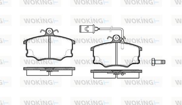 Woking P0463.52 - Гальмівні колодки, дискові гальма autozip.com.ua