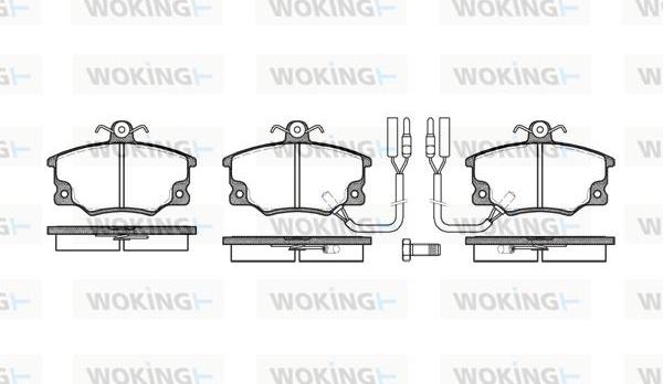 Woking P0463.22 - Гальмівні колодки, дискові гальма autozip.com.ua