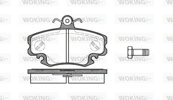 Woking P0413.10 - Гальмівні колодки, дискові гальма autozip.com.ua