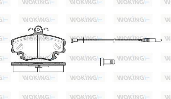 Woking P0413.30 - Гальмівні колодки, дискові гальма autozip.com.ua