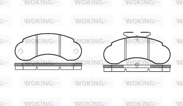 Woking P0423.10 - Гальмівні колодки, дискові гальма autozip.com.ua