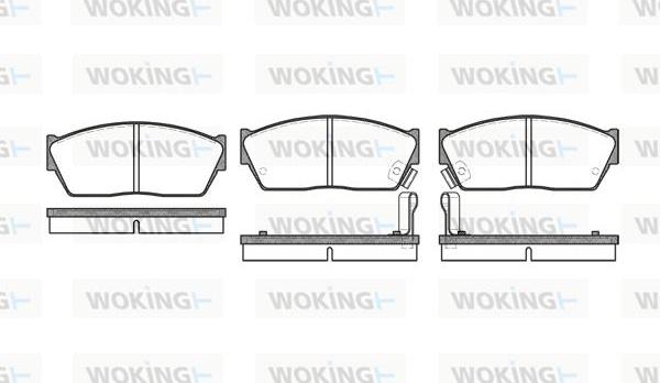 Woking P0473.02 - Гальмівні колодки, дискові гальма autozip.com.ua