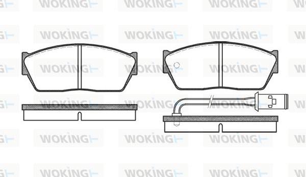 Woking P0473.11 - Гальмівні колодки, дискові гальма autozip.com.ua