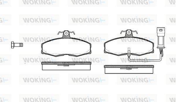 Woking P0543.02 - Гальмівні колодки, дискові гальма autozip.com.ua