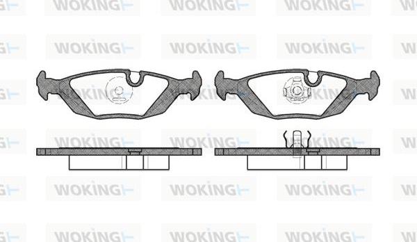 Woking P0553.10 - Гальмівні колодки, дискові гальма autozip.com.ua