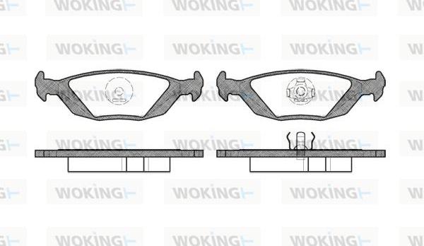 Woking P0553.20 - Гальмівні колодки, дискові гальма autozip.com.ua