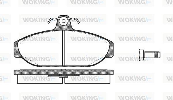 Woking P0563.00 - Гальмівні колодки, дискові гальма autozip.com.ua