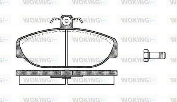 Woking P0563.10 - Гальмівні колодки, дискові гальма autozip.com.ua