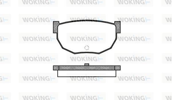 Woking P0513.10 - Гальмівні колодки, дискові гальма autozip.com.ua