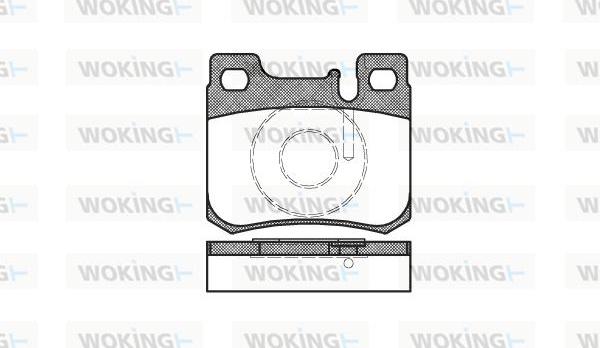 Woking P0573.20 - Гальмівні колодки, дискові гальма autozip.com.ua