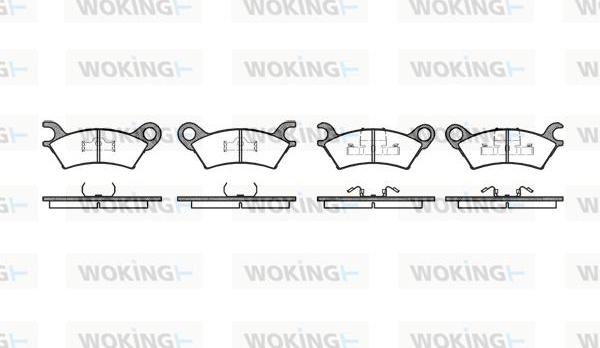 Woking P0603.00 - Гальмівні колодки, дискові гальма autozip.com.ua