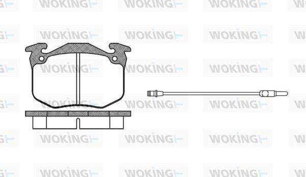 Woking P0633.02 - Гальмівні колодки, дискові гальма autozip.com.ua