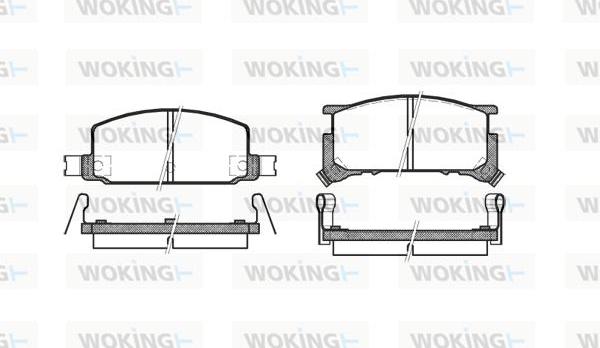 Woking P0093.34 - Гальмівні колодки, дискові гальма autozip.com.ua