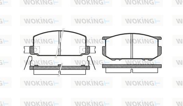 Woking P0093.22 - Гальмівні колодки, дискові гальма autozip.com.ua