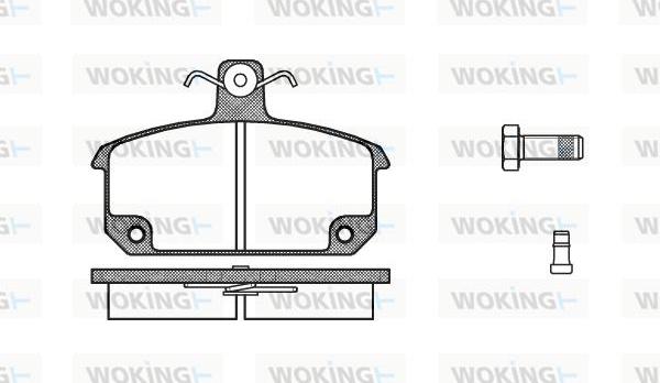 Woking P0043.02 - Гальмівні колодки, дискові гальма autozip.com.ua