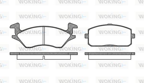 Woking P0053.10 - Гальмівні колодки, дискові гальма autozip.com.ua