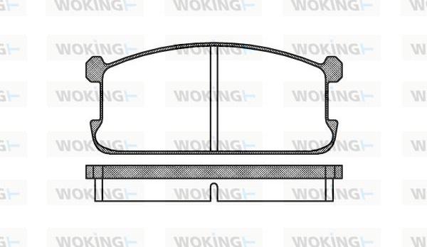 Woking P0063.00 - Гальмівні колодки, дискові гальма autozip.com.ua