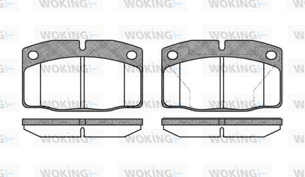 Woking P0013.40 - Гальмівні колодки, дискові гальма autozip.com.ua