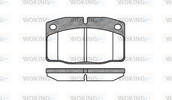 Woking P0013.20 - Гальмівні колодки, дискові гальма autozip.com.ua