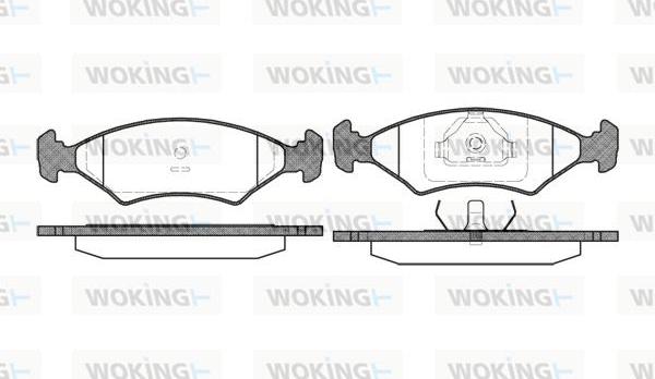 Woking P0193.15 - Гальмівні колодки, дискові гальма autozip.com.ua