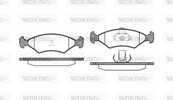 Woking P0193.10 - Гальмівні колодки, дискові гальма autozip.com.ua