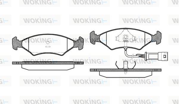 Woking P0193.32 - Гальмівні колодки, дискові гальма autozip.com.ua