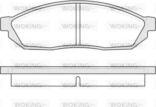 Woking P0113.00 - Гальмівні колодки, дискові гальма autozip.com.ua